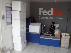 Envío de Cajas de Fibra por FEDEX