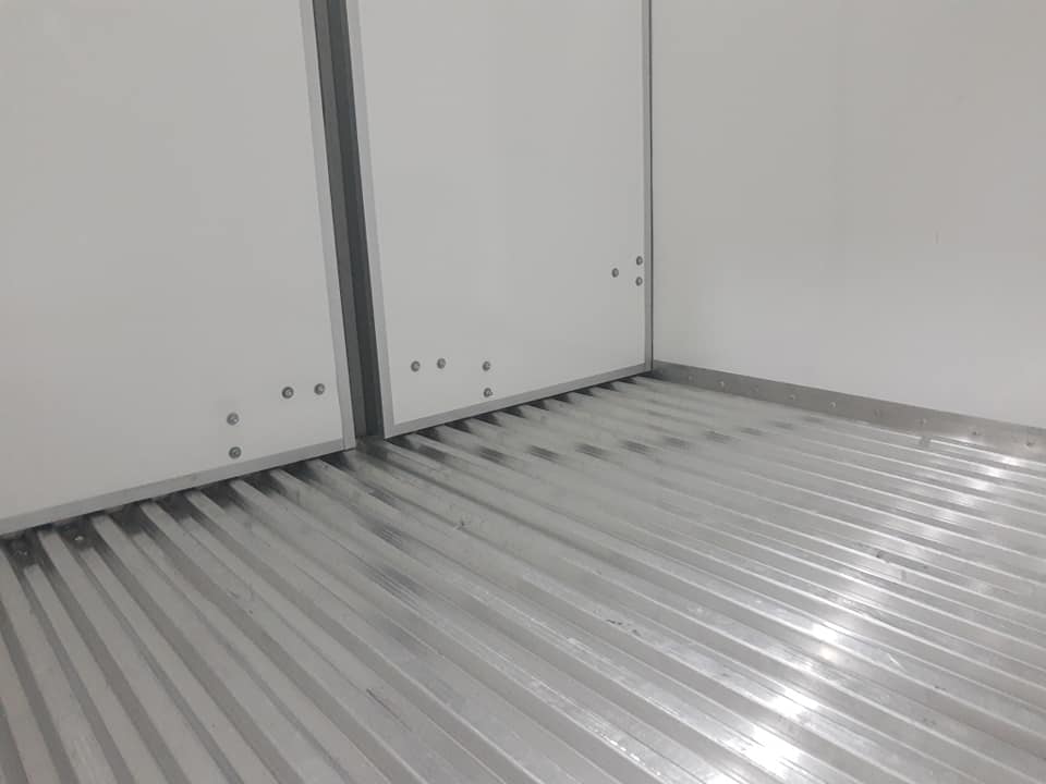 Piso de aluminio de caja térmica para camión